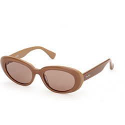 Max Mara MM0196-46E Γυναικεία Γυαλιά Ηλίου Οβάλ Κοκάλινα Καφέ με Καφέ Φακό