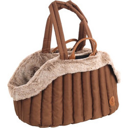 Flamingo Tuke Τσάντα Χειρός Μεταφοράς Σκύλου έως 7kg Καφέ 49x30x32cm