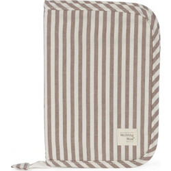 Walking Mum Praline Stripes Θήκη Βιβλιαρίου Υγείας Καφέ 25x17cm
