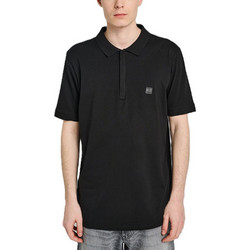 Staff Ανδρική Μπλούζα Polo Κοντομάνικη Μαύρη 64-405.N055