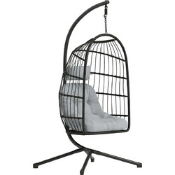 Outsunny Κρεμαστή Κούνια Φωλιά Μεταλλική Γκρι 8056644445020