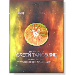 Tenzero Glow Green Tangerine Sheet Μάσκα Προσώπου για Ενυδάτωση & Λάμψη 1τμχ