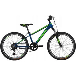 Carrera Junior Παιδικό Mountain Bike 24" Αλουμινίου με 7 Ταχύτητες Μπλε Πράσινο