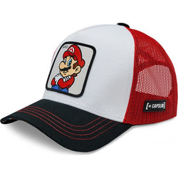 Capslab Καπέλο Jockey με Δίχτυ Snapback Υφασμάτινο Λευκό HA0464