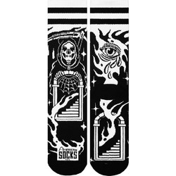 American Socks Death's Door Ανδρικές Κάλτσες Ψηλές με Σχέδια Μαύρες AS501
