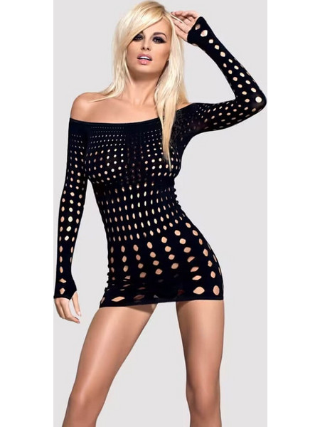 Obsessive Rocker Sexy Φόρεμα See Through Μαύρο 27187821101