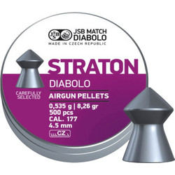 JSB Straton Diabolo Βολίδες Pellets Αεροβόλου 4.5mm 0.535g / 8.26gr 500τμχ 546112-500