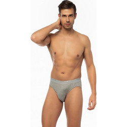 Minerva Ανδρικά Σλιπ Βαμβακερά Γκρι 2Pack 90-21032