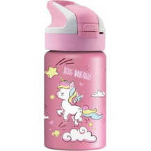 Laken Uni Dreams Παιδικό Παγούρι Θερμός Ανοξείδωτο BPA Free με Καλαμάκι Ροζ 350ml