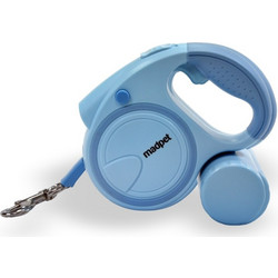 Madpet 3 in 1 Πτυσσόμενο Λουρί Σκύλου έως 50kg 5m Μπλε