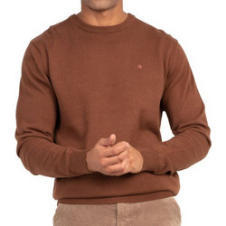 Rebase Ανδρική Πλεκτή Μπλούζα Καφέ 232RKNIT.076