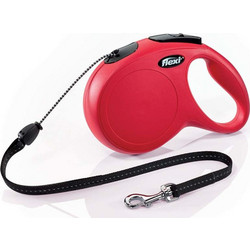 Flexi New Classic Πτυσσόμενο Λουρί Σκύλου έως 20kg 8m Κόκκινο