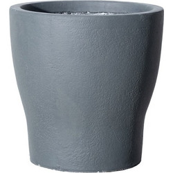 Supergreens Industrial S Γλάστρα Στρογγυλή Πήλινη Γκρι 27x27cm A-1170-8