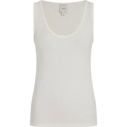 Calvin Klein Γυναικείο Καλοκαιρινό Top Ριπ Εκρού K20K208246-YAS