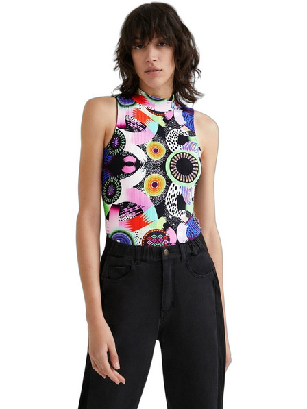 Desigual Niza Γυναικείο Καλοκαιρινό Κορμάκι Πολύχρωμο 22SWTKA6-2000