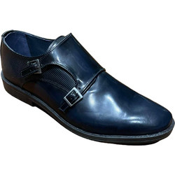 Northway Ανδρικά Σκαρπίνια Monk Δερμάτινα Navy Μπλε 539