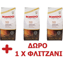 Kimbo Extra Cream Καφές Espresso σε Κόκκους 3x1kg