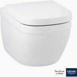 GROHE Euro Ceramic Λεκάνη Τουαλέτας Κρεμαστή Rimless χωρίς Καζανάκι με Κάλυμμα Soft Close Λευκή 39328000