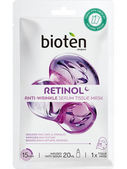 Bioten Retinol Sheet Μάσκα Προσώπου για Αντιγήρανση & Ενυδάτωση με Ρετινόλη 1τμχ
