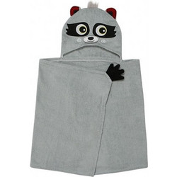 Zoocchini Rocco The Racoon Βρεφικό Μπουρνούζι Κάπα Γκρι 55x127cm