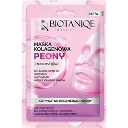 Biotaniqe Professional Collagen Peony Sheet Μάσκα Προσώπου για Αντιγήρανση & Ενυδάτωση με Κολλαγόνο 1τμχ