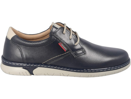 Luisetti Ανδρικά Σκαρπίνια Derby Δερμάτινα Navy Μπλε 38301