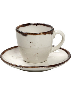 Espiel Terra Σετ Φλιτζάνια Espresso Πορσελάνης Λευκά 90ml 6τμχ TLK112K6
