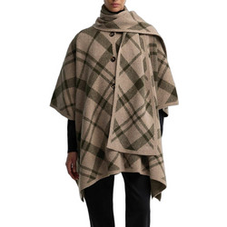 Barbour Γυναικεία Ζακέτα Πόντσο Μακριά με Κουμπιά Μπεζ LKN1734-BRMI12