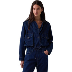 Gap Γυναικείο Μπουφάν Τζιν Κοντό Navy Μπλε 910787000