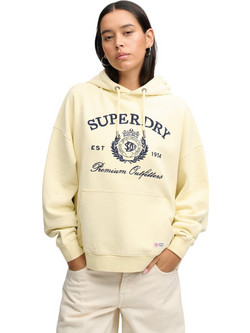 Superdry Γυναικείο Αθλητικό Φούτερ με Κουκούλα Κίτρινο W2012575A-M8C