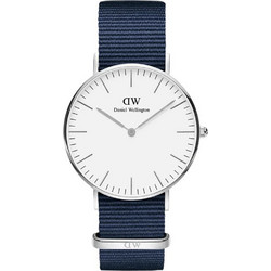 Daniel Wellington Ανδρικό Ρολόι με Μπλε Υφασμάτινο Λουράκι WELLINGTONMAN