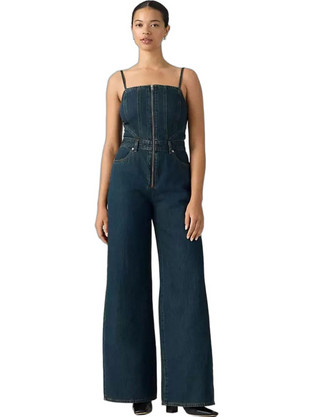 Levi's Γυναικεία Ολόσωμη Φόρμα Τζιν Navy Μπλε 0088T-0000