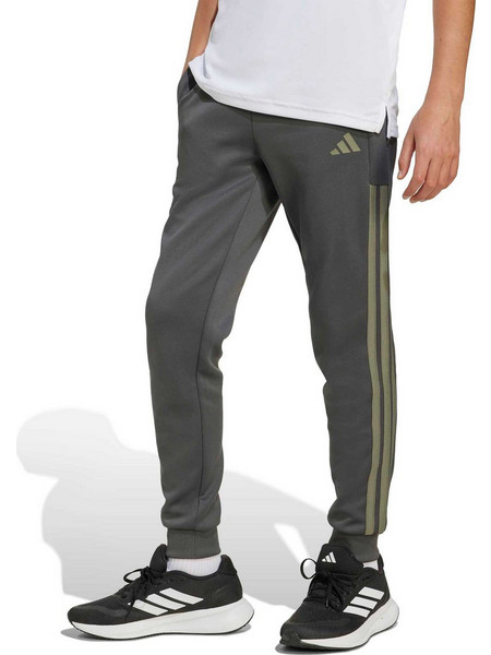 Adidas Παιδικό Παντελόνι Φόρμας Γκρι Lime KC3336