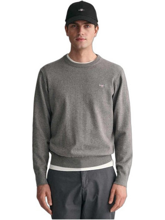Gant Ανδρική Πλεκτή Μπλούζα Γκρι 3G8030561-092