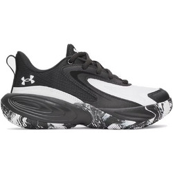 Under Armour Lockdown 8 Παιδικά Αθλητικά Παπούτσια για Μπάσκετ Μαύρα Λευκά 6009404-001