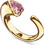 Guess Crystal Love Γυναικείο Δαχτυλίδι από Ατσάλι Xρυσό UBR06362JWYGPK