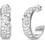 Guess 4G Supreme Γυναικεία Σκουλαρίκια Κρίκοι από Ατσάλι Ασημί UBE06402JWRHT