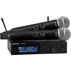 Shure SLXD24D+E/58-G65 Σετ 2 Ασύρματα Δυναμικά Μικρόφωνα Χειρός