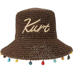 Kurt Geiger Γυναικείο Καπέλο Bucket Ψάθινο Καφέ 5631230449-30