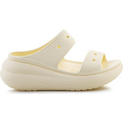 Crocs Classic Crush Γυναικείες Παντόφλες Καλοκαιρινές Platforms Ανατομικές Αντιολισθητικές Κίτρινες 207670-76O
