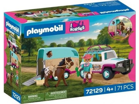 Playmobil I Love You Horses Όχημα 4x4 με Τρέιλερ Μεταφοράς Αλόγου για 4+ Ετών 72129