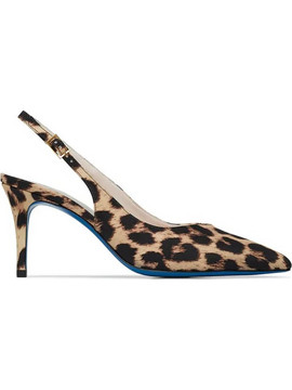 Loriblu Γόβες Slingback Δερμάτινες με Τακούνι Στιλέτο Μπεζ Σοκολατί 5EXSCR39R390E
