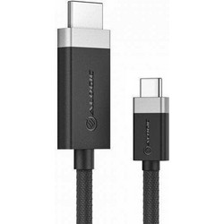 Alogic Καλώδιο HDMI 2.0 Braided HDMI Male to USB-C Male 1m Black FUCHD1-SG