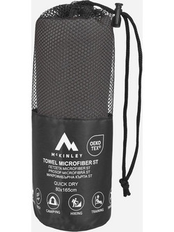 McKINLEY Πετσέτα Θαλάσσης Microfiber Μαύρη 110x175cm CP-315-0002