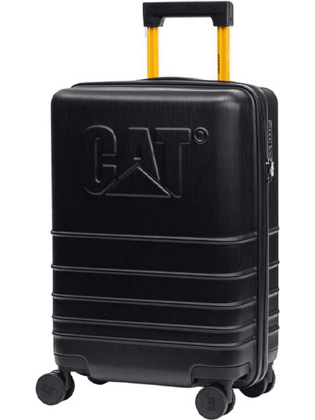 CAT 85034-01-50 Βαλίτσα Καμπίνας 55x36.5x3.5cm με 4 Ρόδες Μαύρη