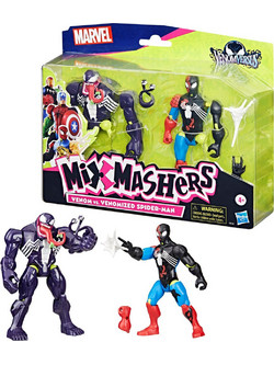 Hasbro Marvel Mixmashers Venom vs Venomized Spider-Man Σετ Φιγούρες Δράσης για 4+ Ετών