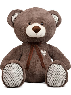 Amek Toys Αρκούδος Καφέ με Κορδέλα 100cm 073129