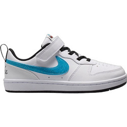 Nike Court Borough Παιδικά Sneakers Λευκά Γαλάζια IR1529-100
