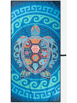 Cosselie Med Turtle Πετσέτα Θαλάσσης Microfiber Μπλε 80x160cm