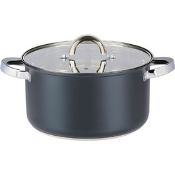 Alpina Κατσαρόλα Ανοξείδωτη Χωρίς Επίστρωση 24cm 6.1lt